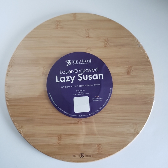 LAZY SUSAN XMAS santas cookie tray, laser engraved Christmas,NEW 14" - Picture 6 of 7